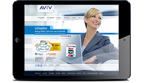 Visite o site Aviv Solutions